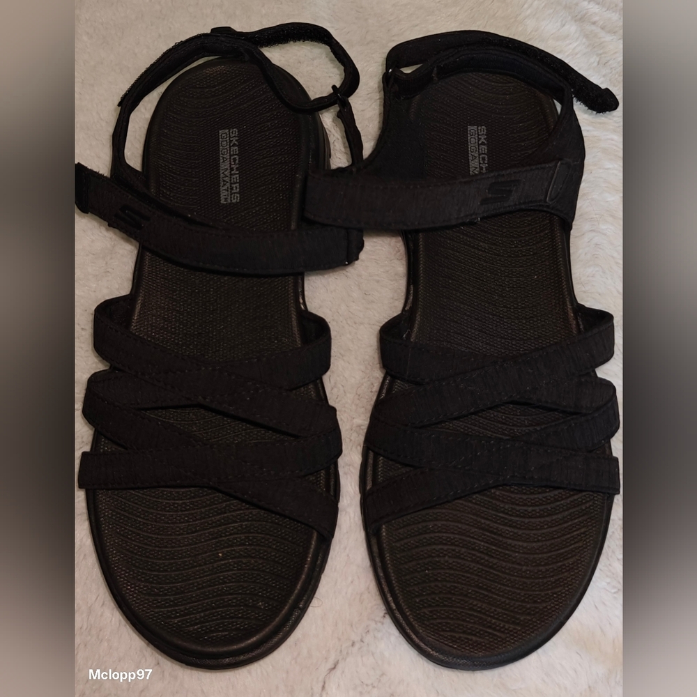 Skechers On the Go Sandals, Women's Size 8, Black